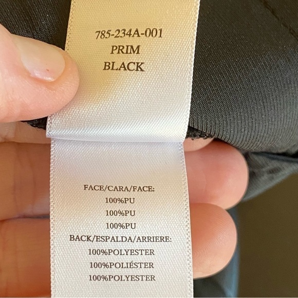 NWT Rails Prim Mini Skirt 8 Faux Leather Black Stretch NEW Revolve $198.00 - Picture 4 of 6